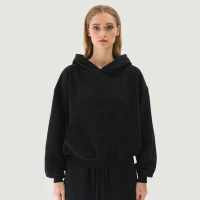 380GSM Unisex Brushed Fleece Relaxed Fit Hoodie - thumbnail image 1