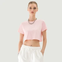 200GSM Women's Crop Top T-shirt - thumbnail image 1