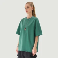 260GSM Unisex Faded Raw Hem T-shirt - thumbnail image 3