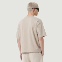 255GSM Unisex Boxy Fit Solid Color Tee - thumbnail image 2