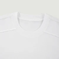 280GSM Unisex Raw Seam Paneled Boxy T-shirt - thumbnail image 4