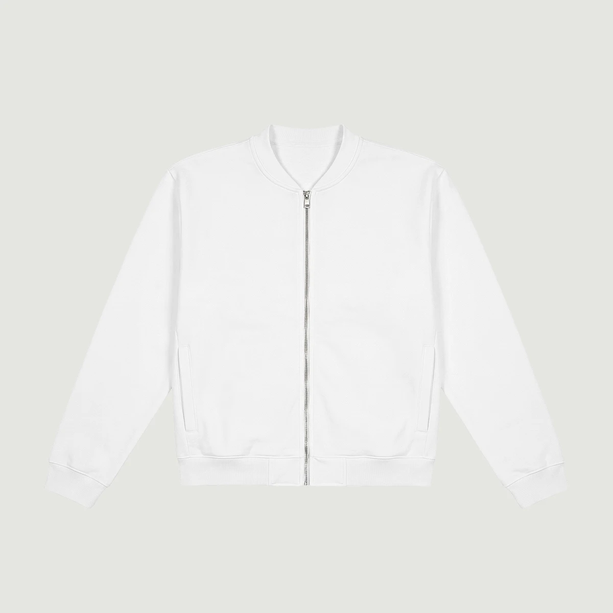 400GSM Unisex Brushed Fleece Bomber Jacket - main image