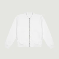 400GSM Unisex Brushed Fleece Bomber Jacket - thumbnail image 1