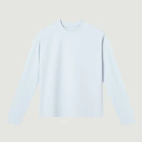 220GSM Classic Cropped Long Sleeve Mini Tee - thumbnail image 1