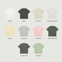 240GSM Unisex Classic Fit Crew Neck T-shirt - thumbnail image 3