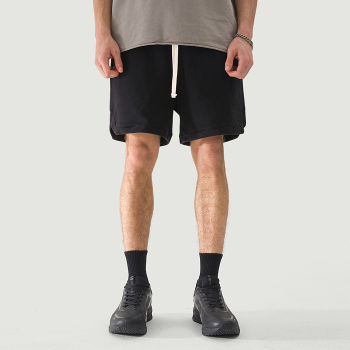 360GSM Unisex Clipped Corner Washed Sweat Shorts