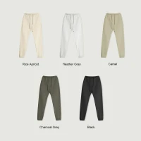 380GSM Unisex Heavyweight Fleece Lined Sweatpants - thumbnail image 4