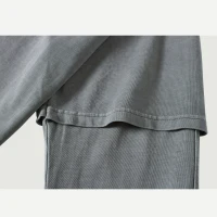 230GSM Unisex Faux-layered Faded Long Sleeve - thumbnail image 6