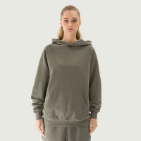 380GSM Unisex Brushed Fleece Hoodie - thumbnail image 1