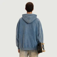440GSM Unisex Super Heavyweight Oversized Faded Hoodie - thumbnail image 2