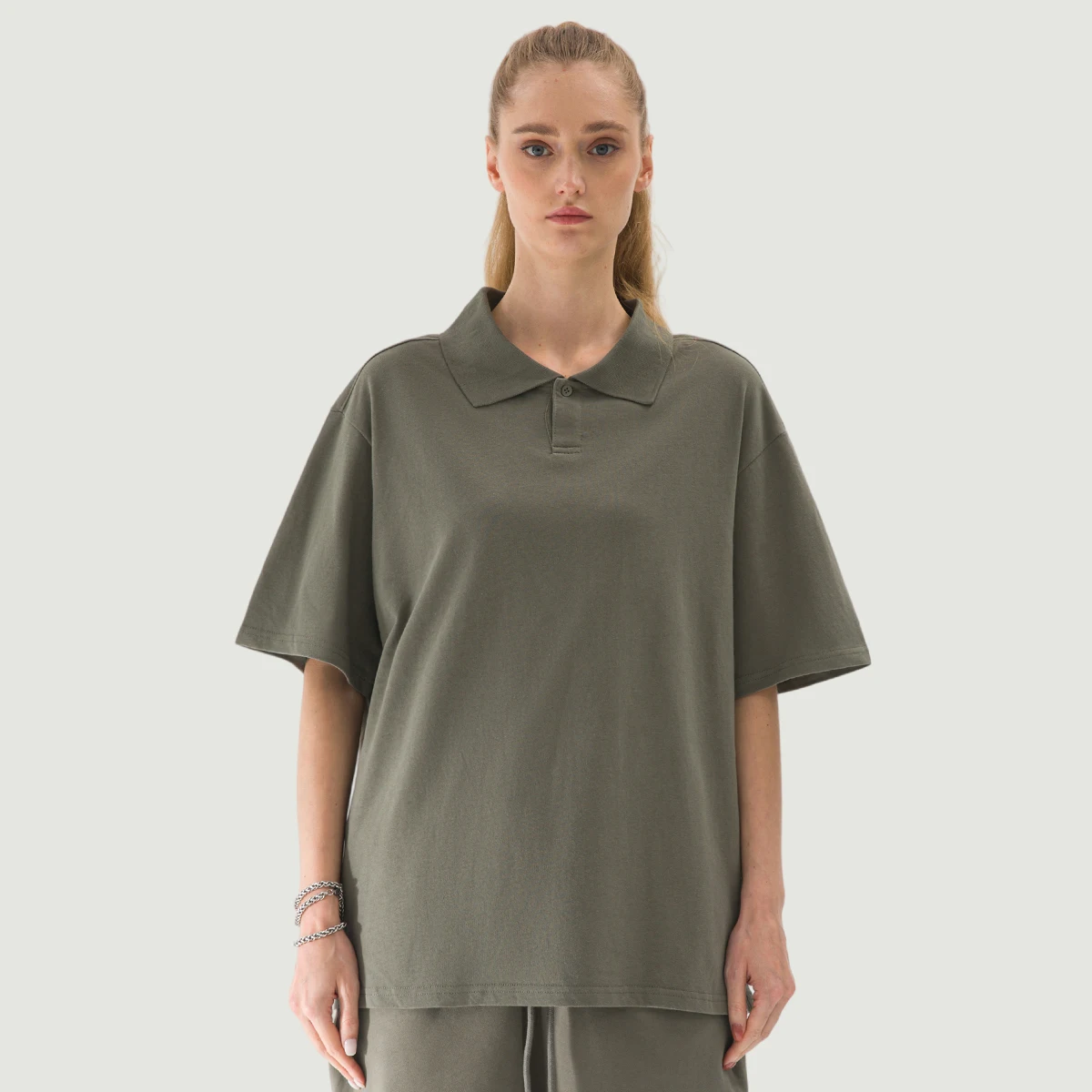 240GSM Unisex Oversized Polo Shirt - main image