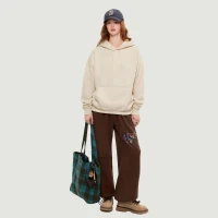 380GSM Unisex Fleece-lined Drawstring Hoodie - thumbnail image 4