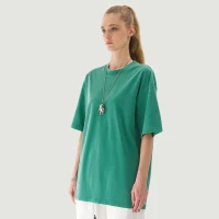 285GSM Unisex Oversized Washed Crew Neck T-shirt - thumbnail image 3