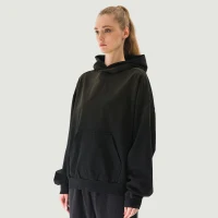 380GSM Unisex Sun Faded Ripped Pocket Hoodie - thumbnail image 3