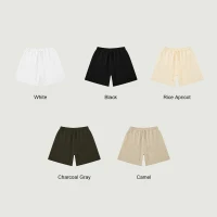 380GSM Unisex Oversized Brushed Fleece Sweat Shorts - thumbnail image 3