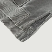 380GSM Unisex Washed Slit Hem Turtleneck Hoodie - thumbnail image 6
