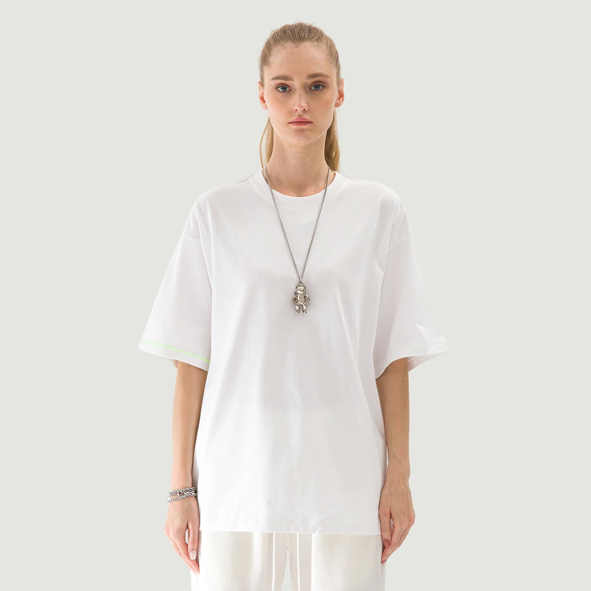 280GSM Unisex Boxy Neon Side Seam T-shirt - main image