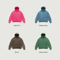 440GSM Unisex Super Heavyweight Oversized Faded Hoodie - thumbnail image 4