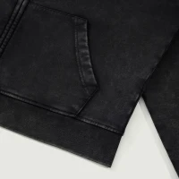 440GSM Unisex Snow Wash Full-zip Hoodie - thumbnail image 5