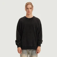 380GSM Unisex Heavyweight Oversized Side Slit Faded Sweatshirt - thumbnail image 1