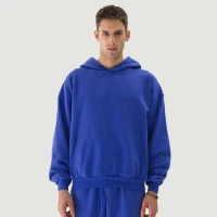 400GSM Unisex Heavyweight Boxy Hoodie - thumbnail image 1