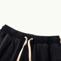 320GSM Unisex Snow Wash Raw Hem Cargo Shorts - thumbnail image 3