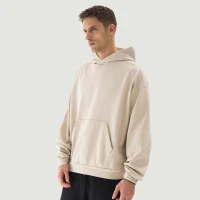 380GSM Unisex Sun Faded Ripped Pocket Hoodie - thumbnail image 3