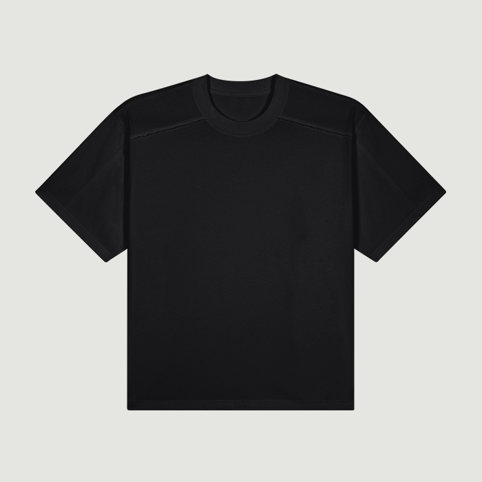 280GSM Unisex Raw Seam Paneled Boxy T-shirt
