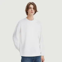 220GSM Unisex Crew Neck Long Sleeve T-shirt - thumbnail image 1