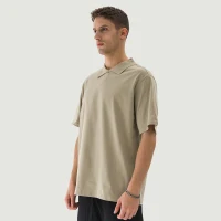 240GSM Unisex Oversized Polo Shirt - thumbnail image 3