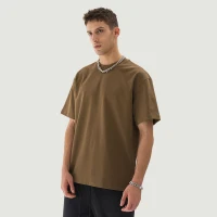 425GSM Unisex Oversized Crew Neck T-shirt - thumbnail image 3