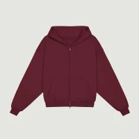 400GSM Unisex Heavyweight Tapered Full-Zip Balloon Hoodie - thumbnail image 1