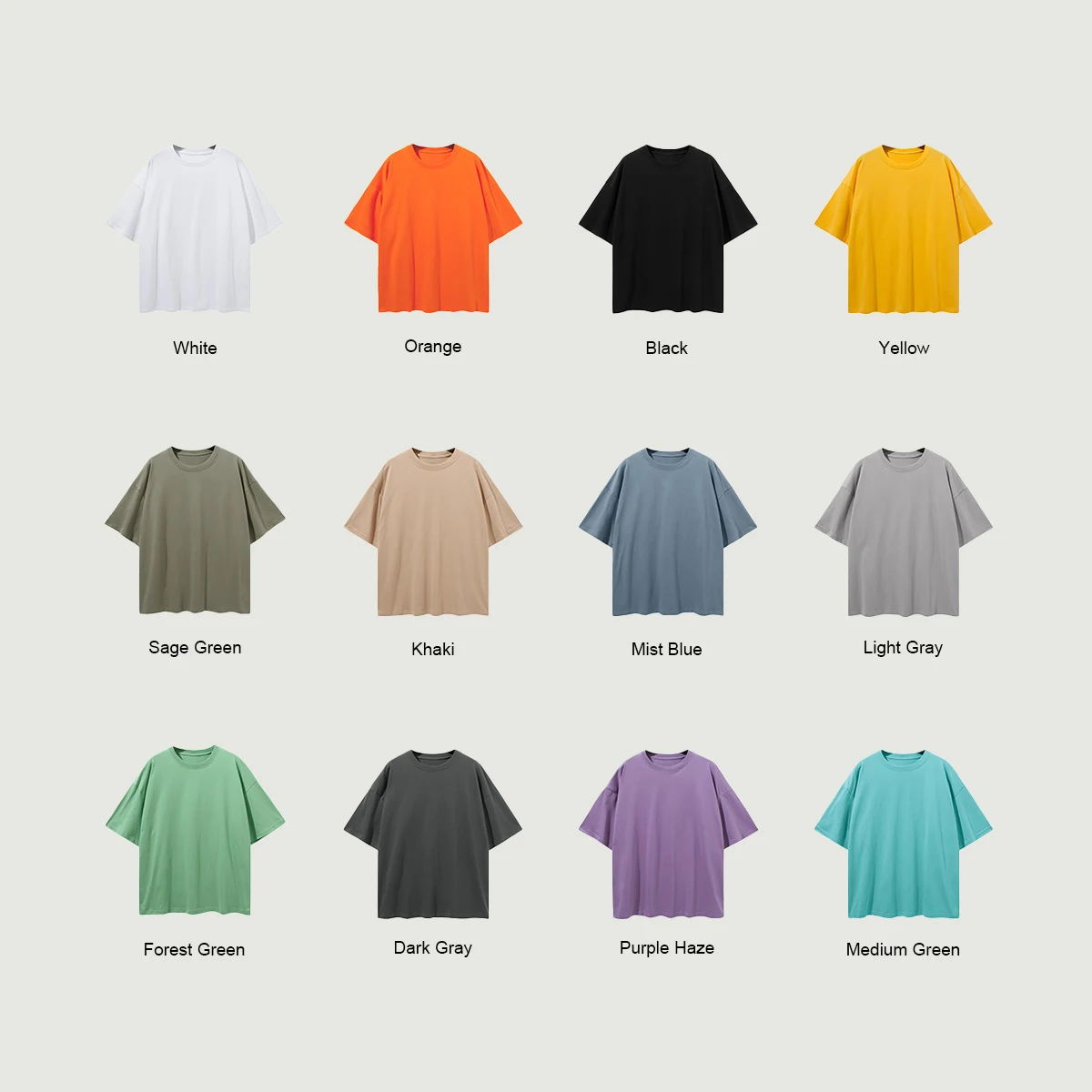 190GSM Unisex Loose T-shirt - thumbnail image 4