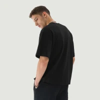 260GSM Unisex Raw Hem T-shirt - thumbnail image 2