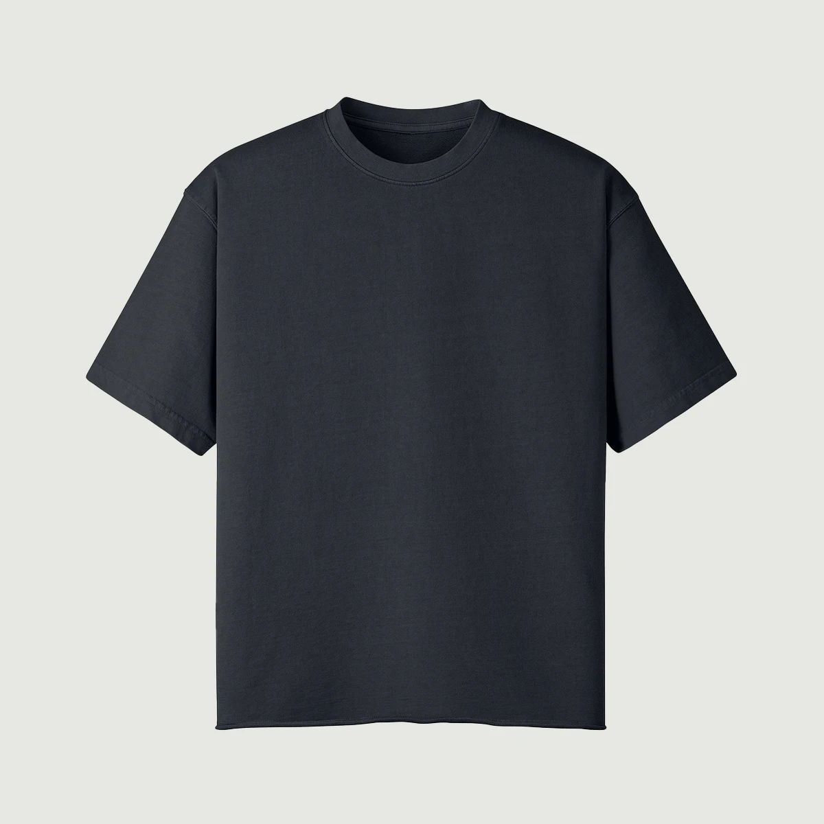 260GSM Unisex Raw Hem T-shirt - main image