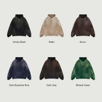 400GSM Unisex Super Heavyweight Sun Faded Hoodie - thumbnail image 4