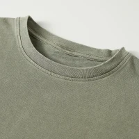 260GSM Women's Raw Hem Long Sleeve Crop Top - thumbnail image 4