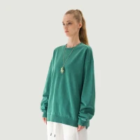 380GSM Unisex Heavyweight Oversized Side Slit Faded Sweatshirt - thumbnail image 3