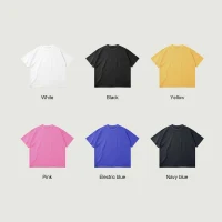 260GSM Unisex Raw Hem T-shirt - thumbnail image 3