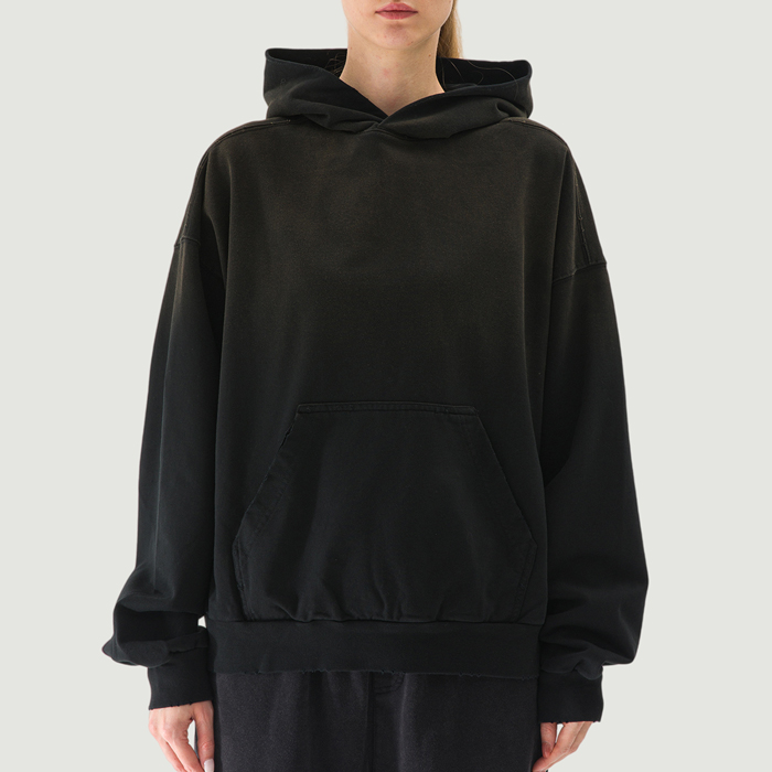 380GSM Unisex Sun Faded Ripped Pocket Hoodie
