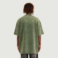 285GSM Unisex Oversized Snow Wash T-shirt - thumbnail image 2