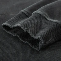 380GSM Unisex Snow Wash Snap Collar Hoodie - thumbnail image 7