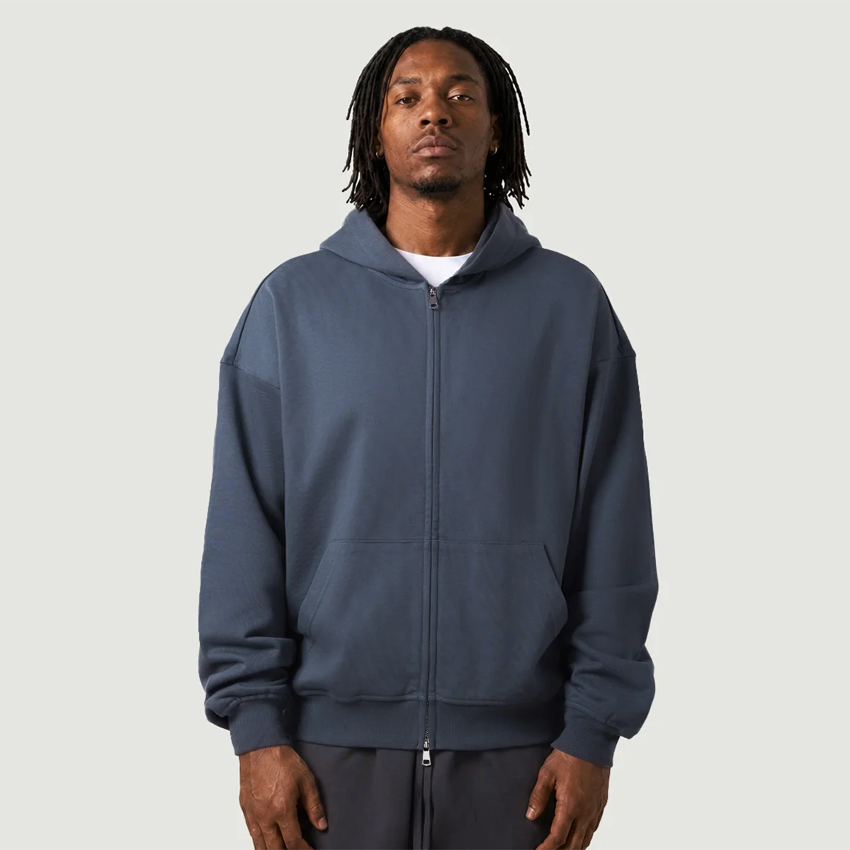 440GSM Unisex Heavyweight Full-zip Hoodie - main image