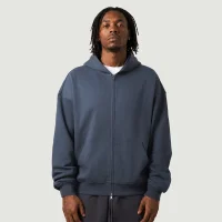 440GSM Unisex Heavyweight Full-zip Hoodie - thumbnail image 1