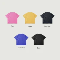 260GSM Unisex Raw Hem T-shirt - thumbnail image 3
