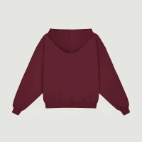 400GSM Unisex Heavyweight Tapered Full-Zip Balloon Hoodie - thumbnail image 2