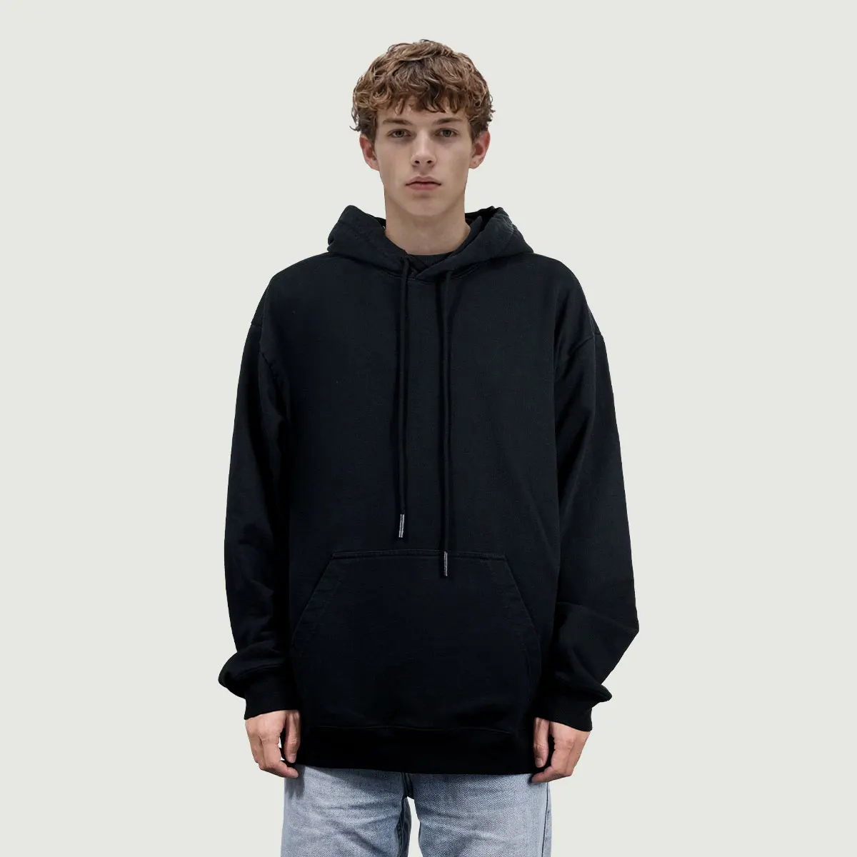 380GSM Unisex Washed Drawstring Hoodie - main image
