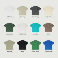 425GSM Unisex Oversized Crew Neck T-shirt - thumbnail image 4