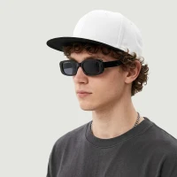 Unisex Flat-Brim Snapback Cap - thumbnail image 10