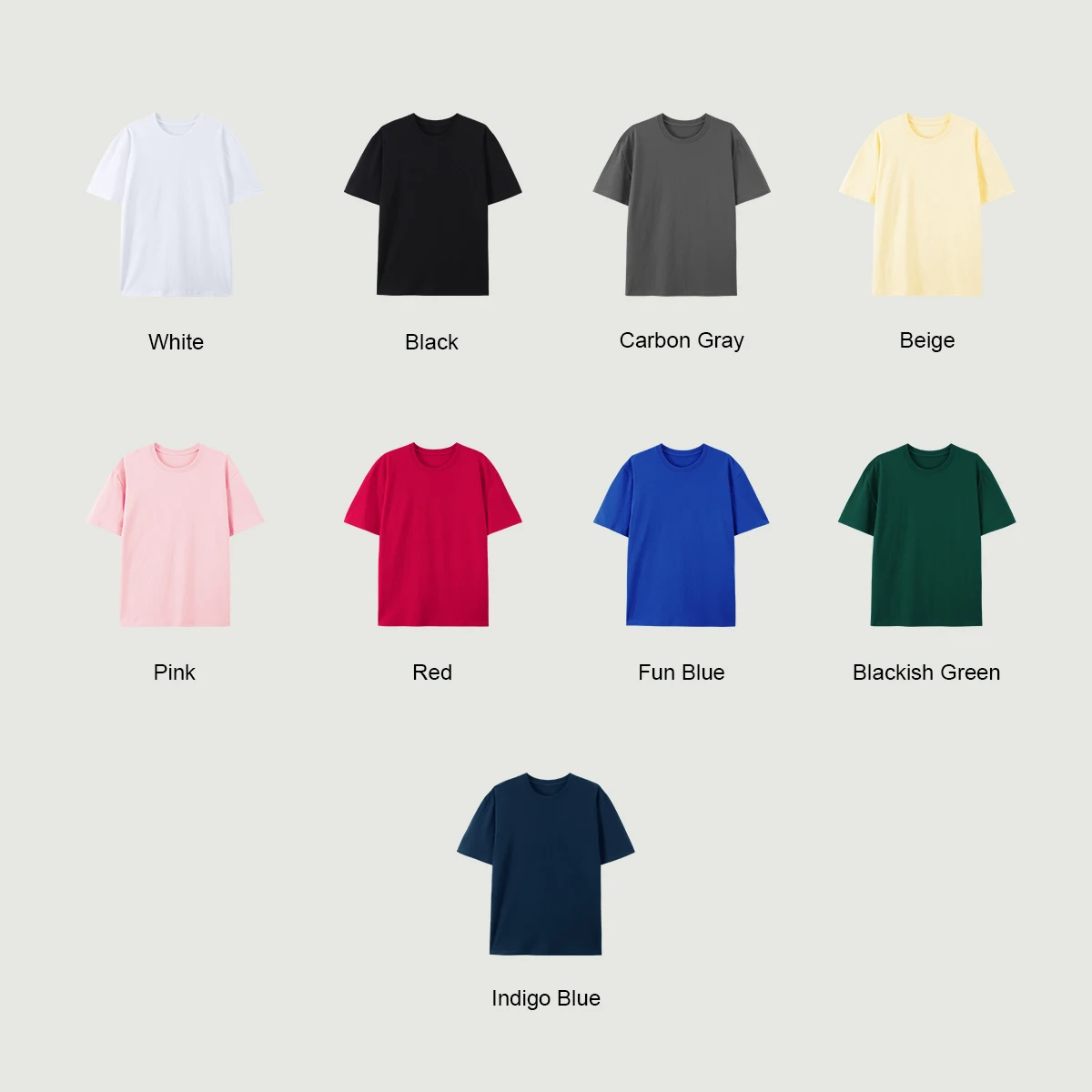 220GSM Unisex Regular Fit Crew Neck T-shirt - thumbnail image 4